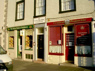 Our Hostel entrance, Kelso, Scotland.